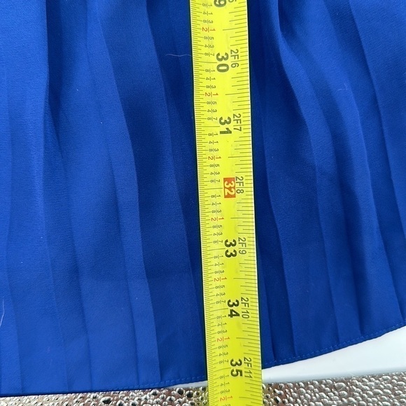 Balenciaga Silk Pink & Blue Color Block Pleated Dress Size FR38 = US 8 - Picture 10 of 10